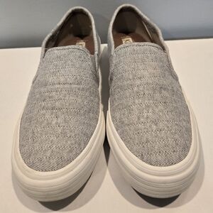 Keds Women's Light Gray Slip-On Loafers Size 7.5